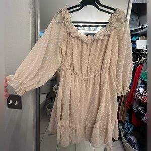 Women’s off the shoulder plus size dress